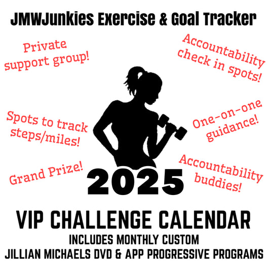 2025 JMWJunkies VIP Jillian Michaels Workout Calendar of Progressive Programs