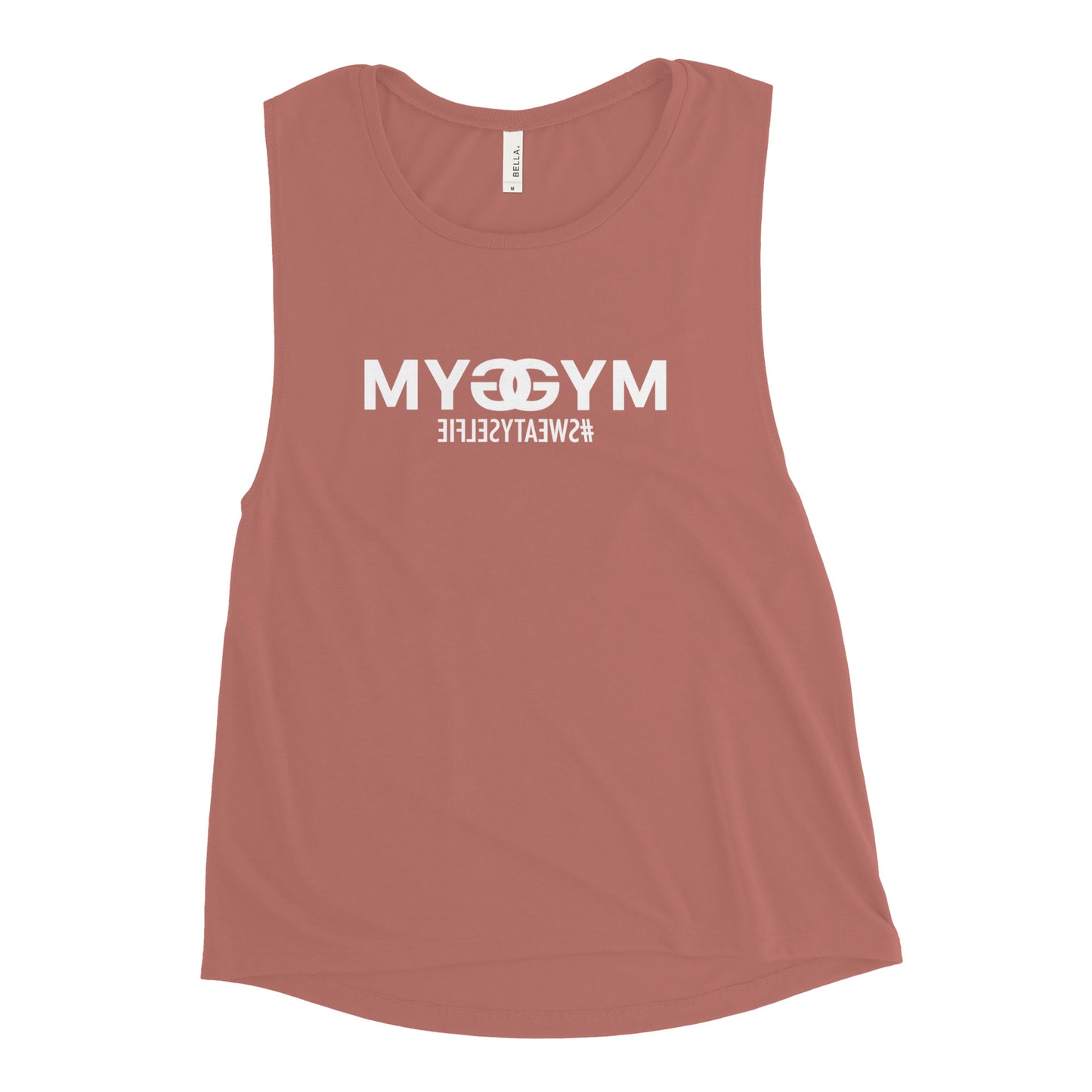 JMWJunkies My Gym Sweaty Selfie Ladies’ Muscle Tank